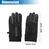 Unique Bargains Riding Warm Gloves Waterproof 4 Way Stretch Inner Gloves 1 Pair - 3 of 4