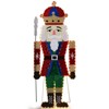 Slickblue Christmas Nutcracker Decor, Pre-Lit LED Lights, 3D Holiday Figurine, Classic Style, 66 Inch - 2 of 4