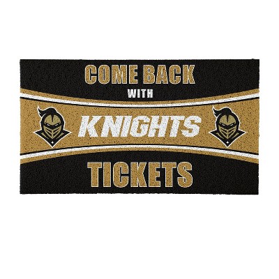 Evergreen Come Back with Tickets University of Central Florida 28" x 16" Woven PVC Indoor Outdoor Doormat