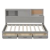 Twin Size Wooden Daybed with 3 Storage Drawers and USB Ports - 3 of 4
