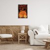 Stupell Industries Happy Halloween Floral Pumpkin Floating Frame Canvas Art, Gray, 17" x 25" - 3 of 4