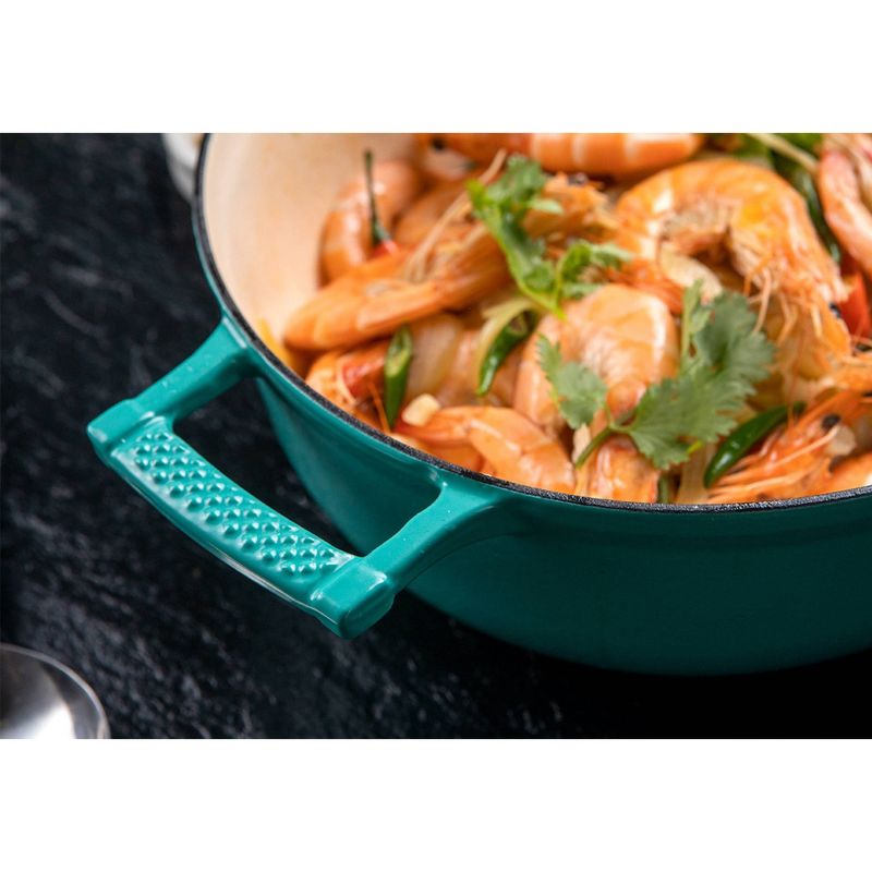 Saveur Selects Voyage Series 4.5qt Enameled Cast Iron Braiser with Stainless Steel Lid, 3 of 5