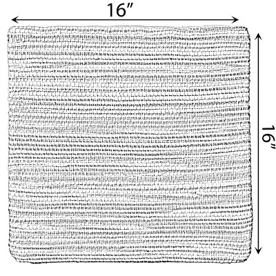 Handwoven Sand Cotton Knit Box Throw Pillow