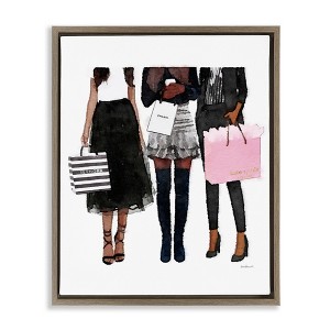 Stupell Industries Fashion Models Glam Watercolor, 17" x 21" - 1 of 4