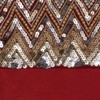 FIONECA The Holiday Aisle? 19" Red Chevron Sequin Christmas Stocking - 4 of 4