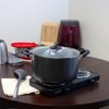 Oster Clairborne 6 Quart Aluminum Hammered Tone Dutch Oven with Lid in Charcoal Grey - 4 of 4