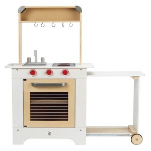 Hape Cook 'N Serve Kids Contemporary Design Pretend Play Wooden Cooking Kitchen - 1 of 4