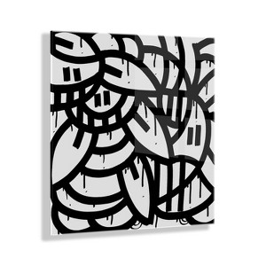 23" x 23" It Still Don't Matter if You're Black or White by Arm of Casso Unframed Wall Canvas - Kate & Laurel All Things Decor - 1 of 4