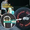 1 Pair Weight Plate, 2 Inch Rubber Coated Grip Plate for Barbell, Steel Rubber Bumper Weight Plate for Strength Training Weightlifting - 4 of 4