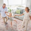 SKRAN Machine Washable Area Rugs, Low-Pile, Non-Slip, Non-Shedding, Foldable, Kid & Pet Friendly for Living Room, Bedroom, Kitchen  (Beige) - 2 of 4