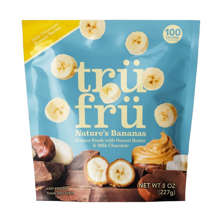 Tru Fru Frozen Bananas in Peanut Butter & Milk Chocolate - 8 oz, 1 of 2