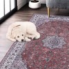 Vintage Rug Oriental Floral Print Floor Cover Machine Washable Indoor Persian Area Rug - 3 of 4