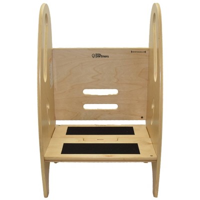 Natural Birchwood Adjustable 3-in-1 Growing Step Stool