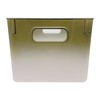 Isaac Jacobs 2pk 7"x8.11" Decorative Storage Ombre Bin Green - 4 of 4