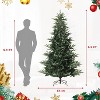6.5FT Artificial Christmas Tree, PVC&PE Christmas Tree with Warm White Lights for Home, Office, and Xmas Party Décor,  Christmas Décor - 2 of 4