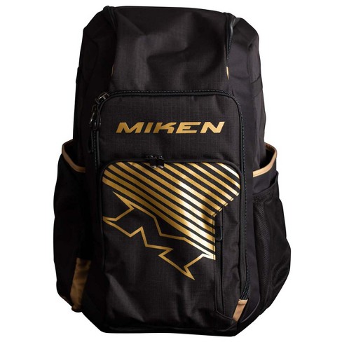 Miken Deluxe Slowpitch Backpack Black Gold Target