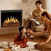 R.W.FLAME 37-Inch Electric Fireplace Insert with Adjustable Flame Colors, Log Colors, Flame Speed, and Brightness, Includes Remote Control - 4 of 4