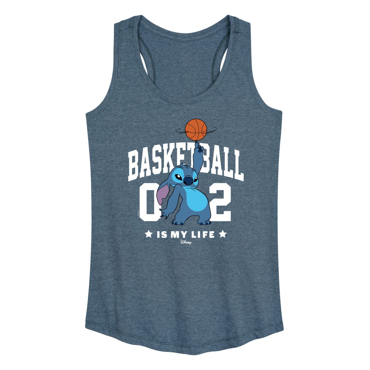 Women's - Lilo & Stitch - Basketball Is My Life Graphic Racerback Tank