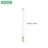 Unique Bargains DIY Clothing Accessories Suit Copper Long Needle Brooch Stick Pins Stopper Ends Flat Head - 3 of 4