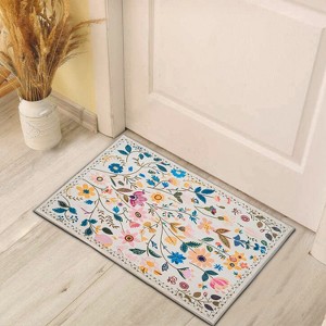 Maxax Nature Voja Non-Slip Machine Washable Colorful Modern Area Rug For Living Room, Hallway Runner, Entryway Rug - 1 of 3