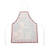 Unique Bargains Christmas Aprons Santa ClausChristmas TreeSnowman Linen Red Black Green Beige 21.65"x26.77" 1 Pcs - 4 of 4