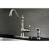 Classic Single Handle Kitchen Faucet Satin Nickel - Kingston Brass - 3 of 3