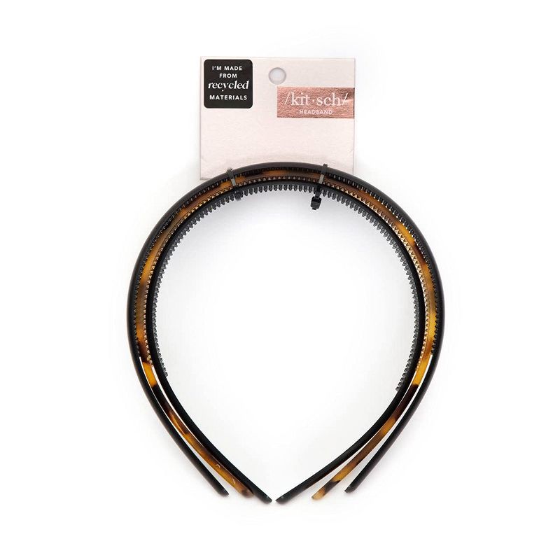 Kitsch Thin Non-Slip Headbands 3pc - Recycled Plastic, 3 of 8