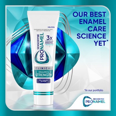 Sensodyne Pronamel Clinical Enamel Strengthening and Whitening Action Toothpaste - 3.4oz/3pk
