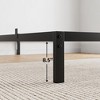 Bed Frame Heavy Duty Mattress Foundation, Easy Assembly, No Box Spring Needed, Platform Bed for Bedroom, Apartment, Black, Metal - 4 of 4
