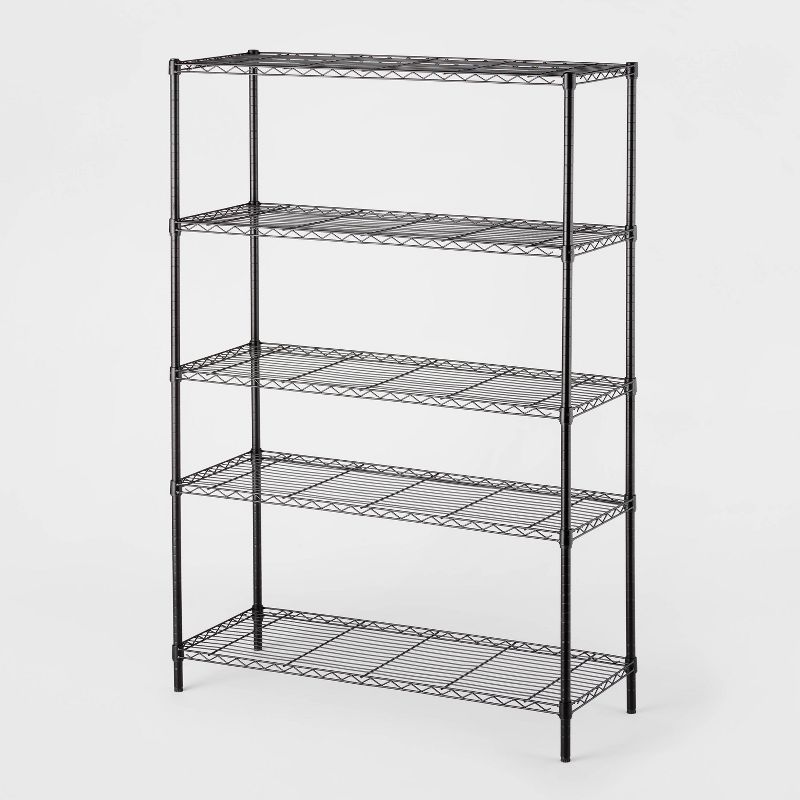 5 Tier Wide Wire Shelving - Brightroom™, 1 of 8