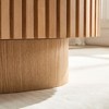 PAGED Coffee Table with Sturdy Pedestal,Modern Tea Table,43.7"  Oval Center Table for Livng Room - 4 of 4