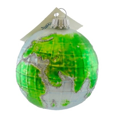 Larry Fraga Small World Christmas Ornament Map  -  Tree Ornaments