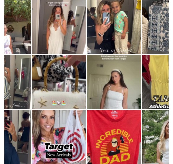 Collage of people showing off their #TargetStyle