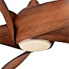 62" Minka Aire Rustic Indoor Ceiling Fan with LED Light Remote Control Distressed Koa Tinted Glass for Living Room Kitchen Bedroom - 3 of 4