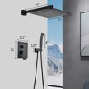 ALEXOUN  12" Rain Shower Head Systems Wall Mounted Shower - 3 of 4