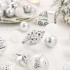 65 PCS Christmas Balls Ornaments Set, Shatterproof Plastic Decorative Baubles Includes Stars & Train for Xmas Tree Decor Holiday Party Decoration - 3 of 4
