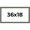 PosterPalooza | Panoramic Weathered Black Picture Frame - UV Acrylic, Foam Board Backing, Hanging Hardware - 2 of 4
