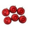 Northlight Shatterproof Matte Christmas Ball Ornaments - 4" (100mm) - Red - 6ct - 2 of 2