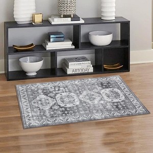 Vintage Area Rug Small Entryway Rug Indoor Non-Slip Doormat Washable Stain Resistant Floor Carpet Boho Accent Rug - 1 of 4
