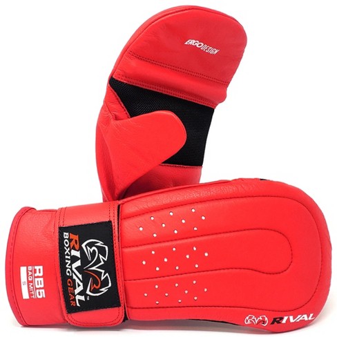Rival Boxing Rb5 Hook And Loop Leather Training Bag Mitts - Xl