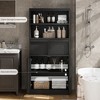 Tall Bathroom Cabinet, Floor Storage Cabinet with Doors & 2 Drawers, 51" H Tall Bathroom Organizer Cabinet Freestanding for Bathroom, Living Room - 3 of 4