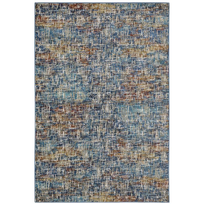 Victor Etched Abstract Area Rug Blue - Captiv8e Designs, 1 of 11
