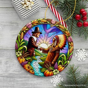 Harmonious Unity Ornament, Vibrant Harvest Celebration Keepsake, Version 2 - 1 of 4