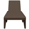 vidaXL Sun Lounger Brown Polypropylene 73.2"x23.6"x11.4" Rattan Finish Adjustable 4-Position Garden Patio Recliner - 4 of 4