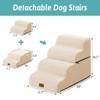 Cozy Kiss Modular Foam Pet Stairs, Portable Dog Steps for Couch and Bed with Removable Design - 2 of 4
