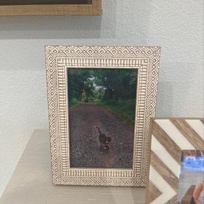 4 X 6 Organic Herringbone Tabletop Frame Gold/white - Opalhouse™ : Target