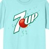 7UP Bubbles Logo Women's Celadon T-Shirt - 2 of 3