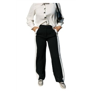 Women's Colorblock Pants - lalavon - 1 of 4