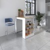 NicBex Mobile Kitchen Island Cart Morden Kitchen Carts with Storage Island Table with 3 Tier Shelves for Kitchen - 3 of 4