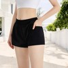 Anna-Kaci Active Women's High Waist Running Shorts with Built-In Liner and Breathable Mesh Panels - 3 of 4